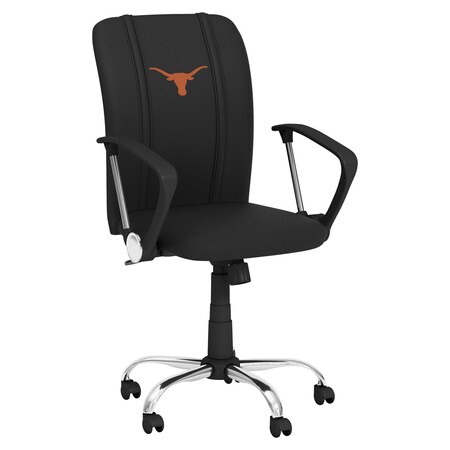 Dreamseat Curve Task Chair with Texas Longhorns Primary Logo XZOCCURVE-PSCOL13790